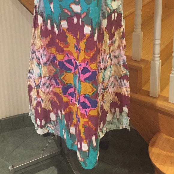 ⬇️PriceDrop⬇️💕HOST POST💕🛍2 for $35🛍Slip on Multicoloured summer maxi dress - Picture 2 of 6